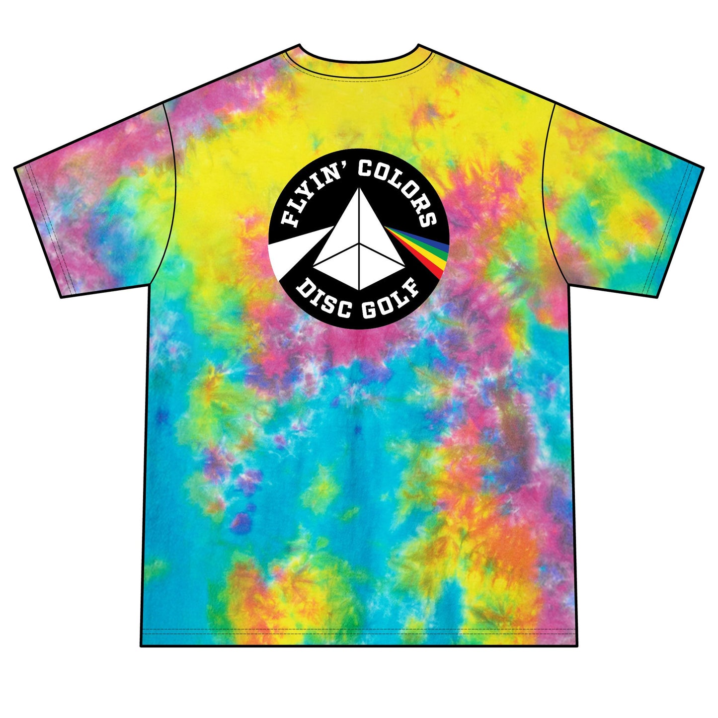 Unisex Crystal Tie-Dye Tee with Flyin Colors logo