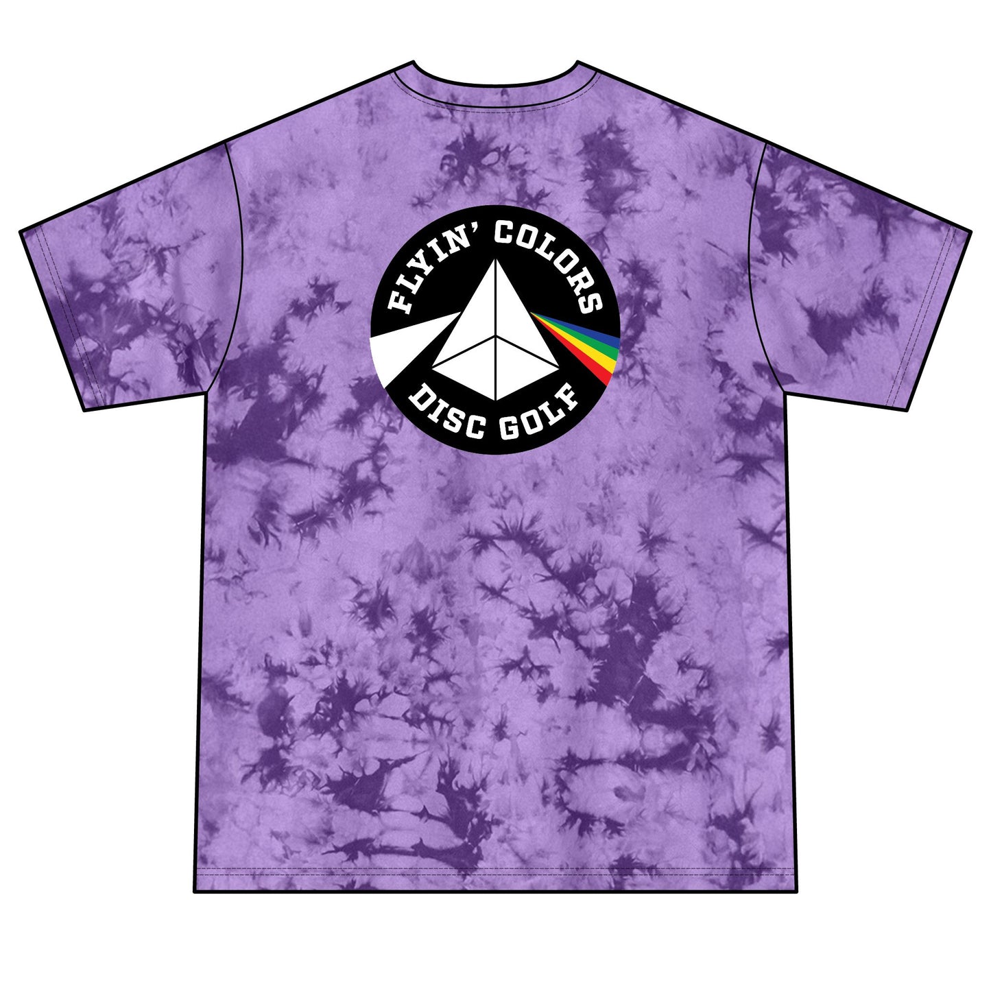 Unisex Crystal Tie-Dye Tee with Flyin Colors logo