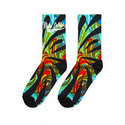 Team Flyin Colors Unisex Padded Crew Socks (DTG)