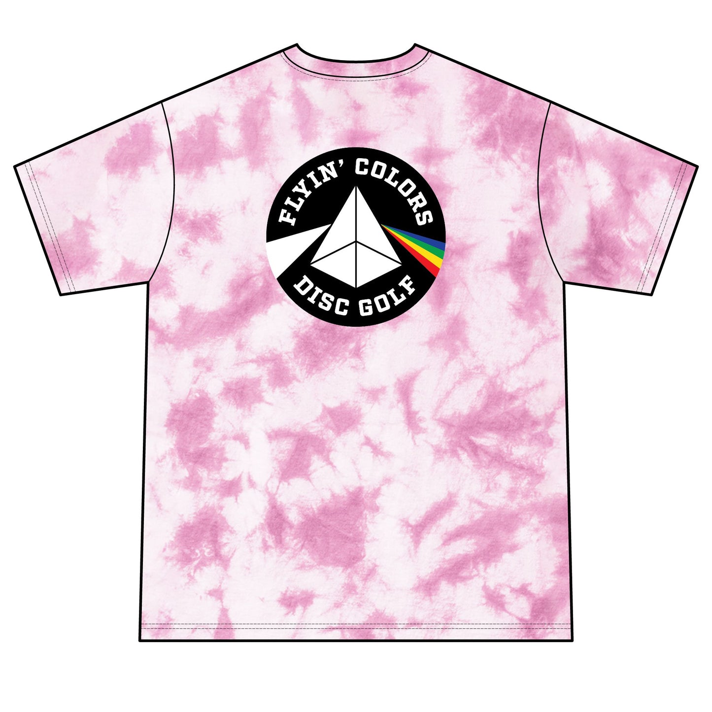 Unisex Crystal Tie-Dye Tee with Flyin Colors logo