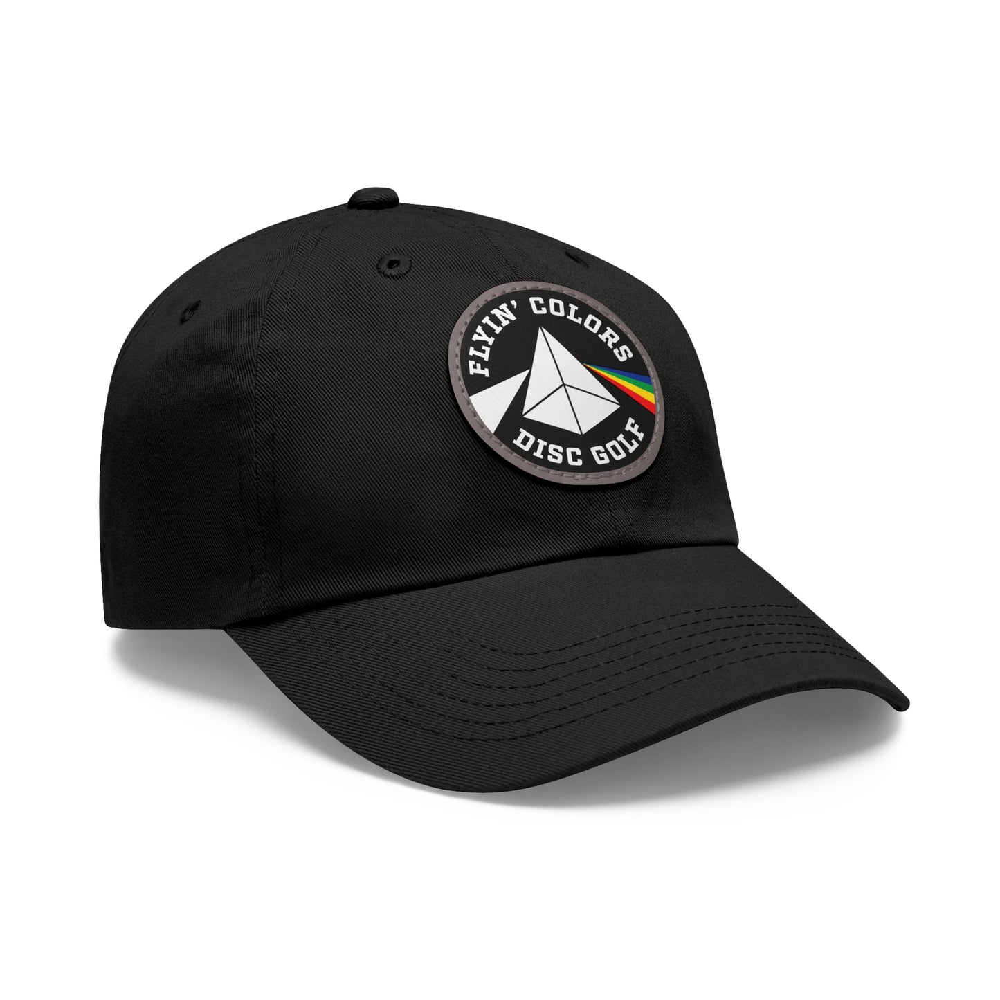 Dad Hat with Leather Flyin Colors Patch (Round)
