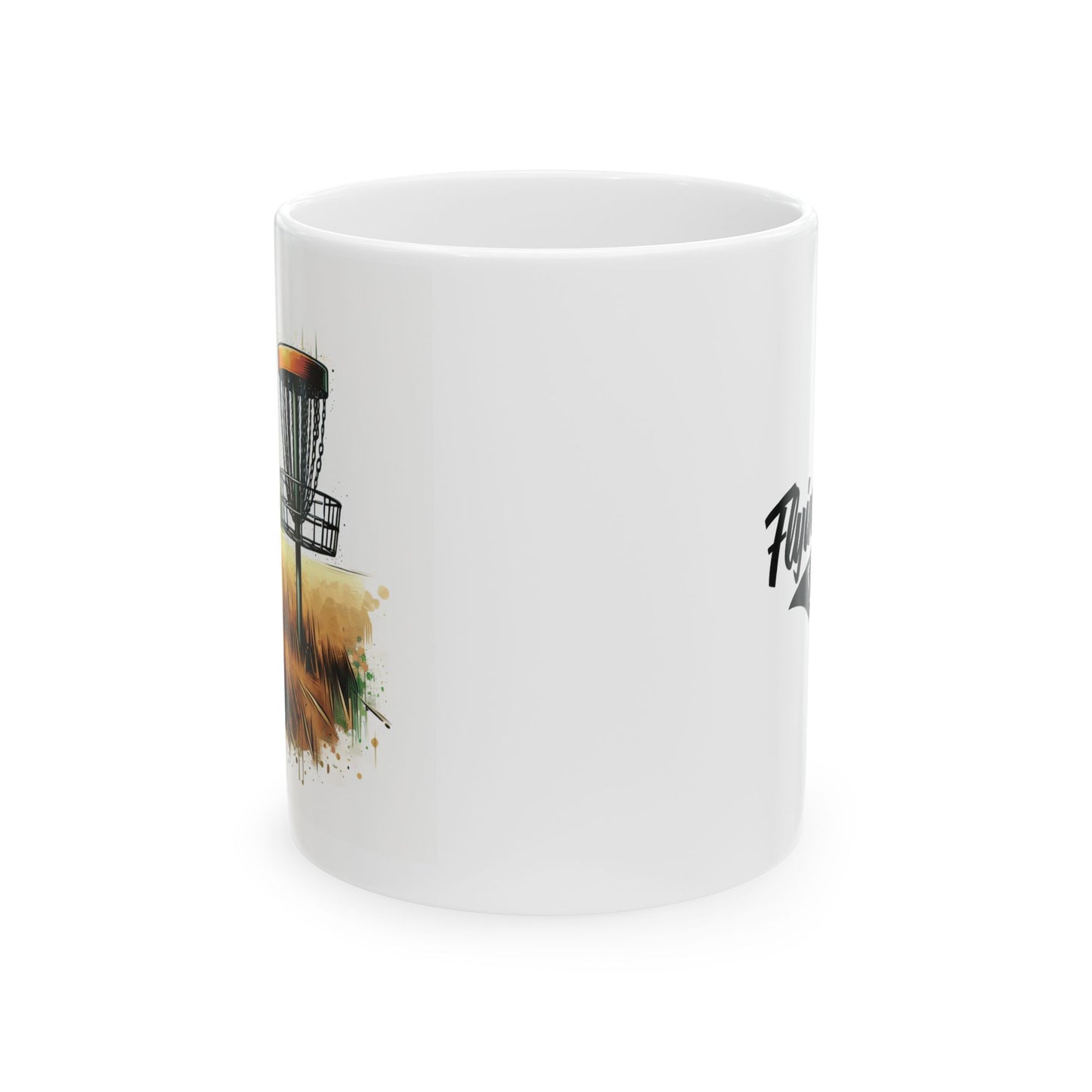 Flyin Colors Ceramic Mug, (11oz) Basket Logo
