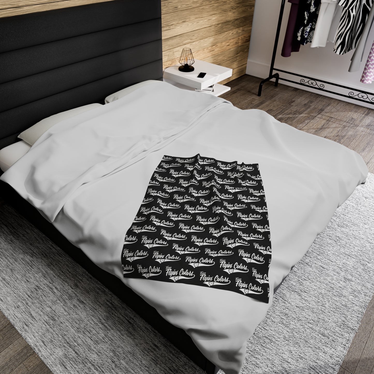 Flyin Colors Velveteen Plush Blanket with Team FlyinColors Image #4