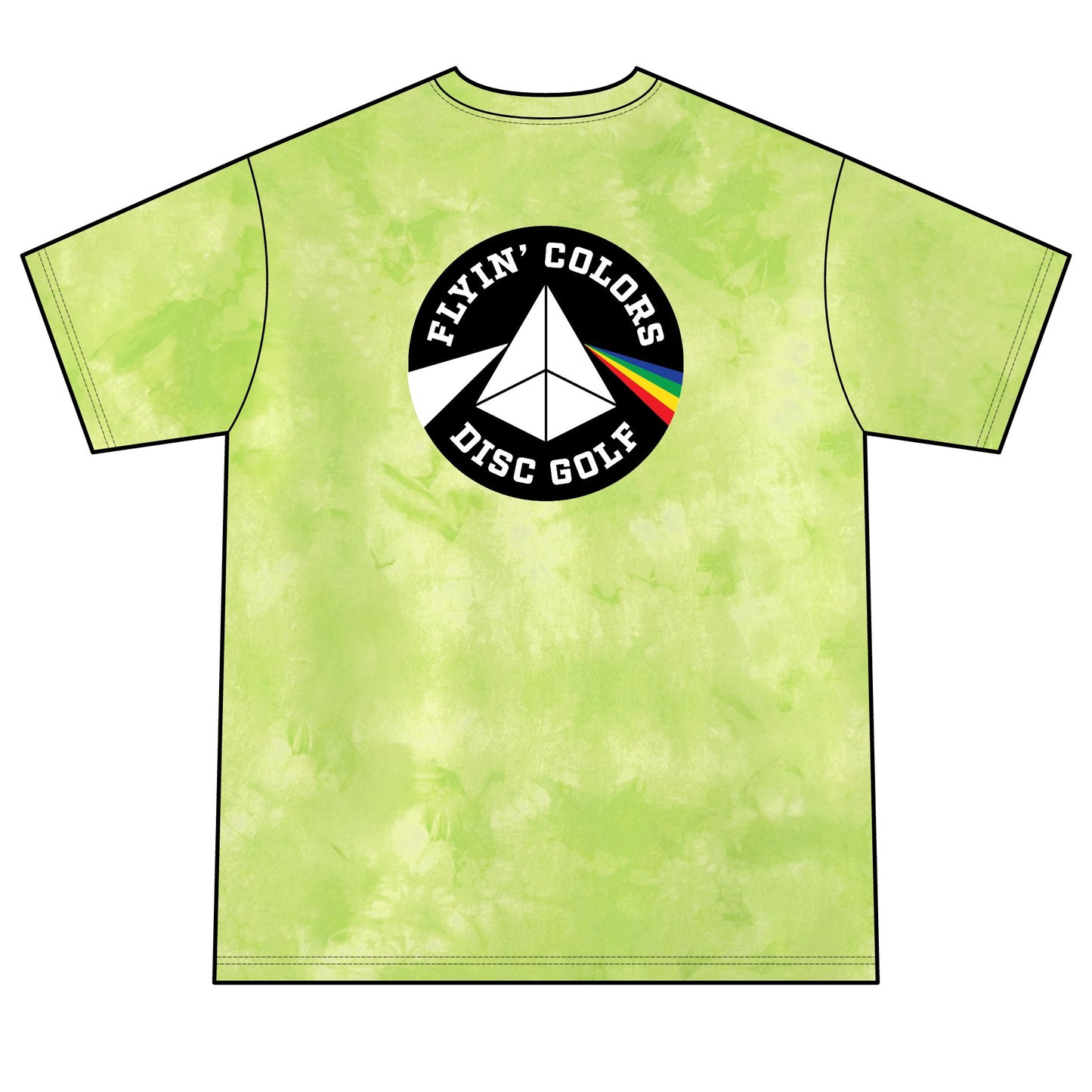 Unisex Crystal Tie-Dye Tee with Flyin Colors logo