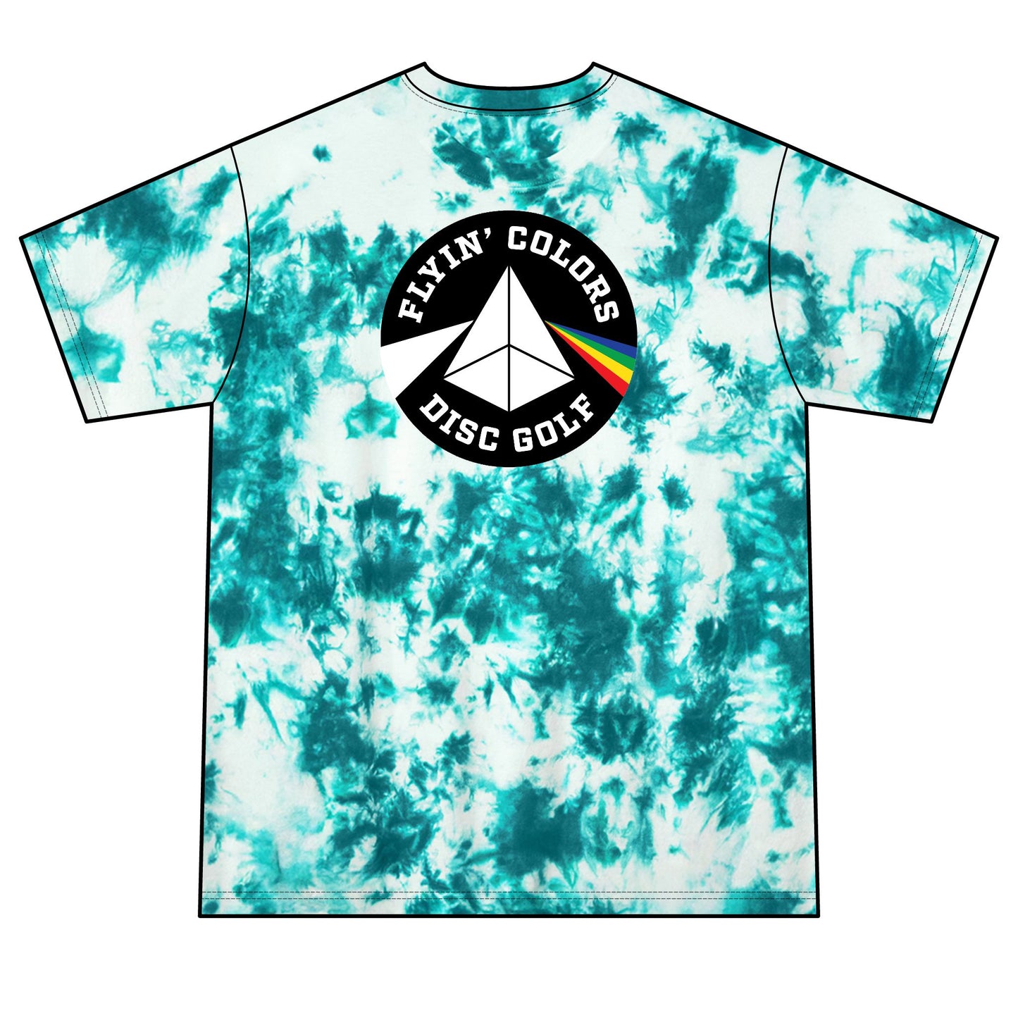 Unisex Crystal Tie-Dye Tee with Flyin Colors logo