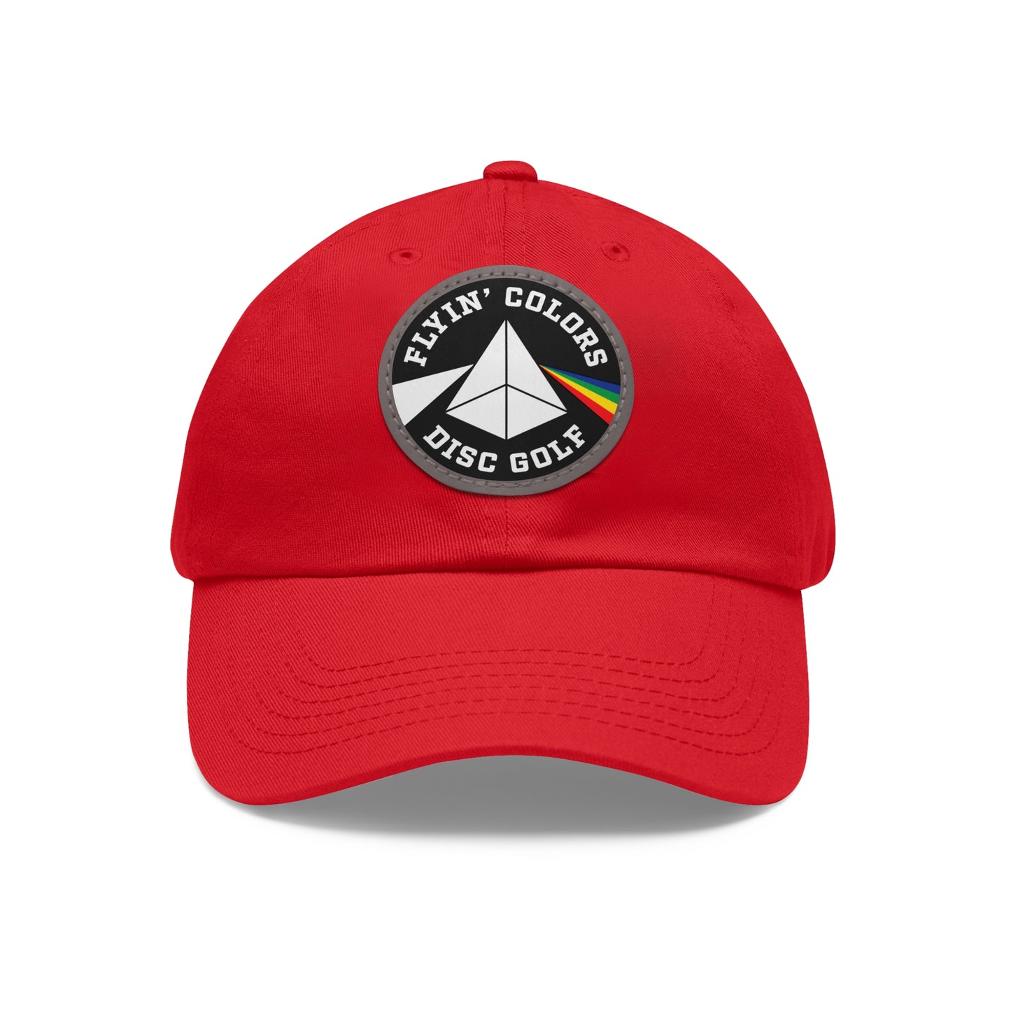 Dad Hat with Leather Flyin Colors Patch (Round)