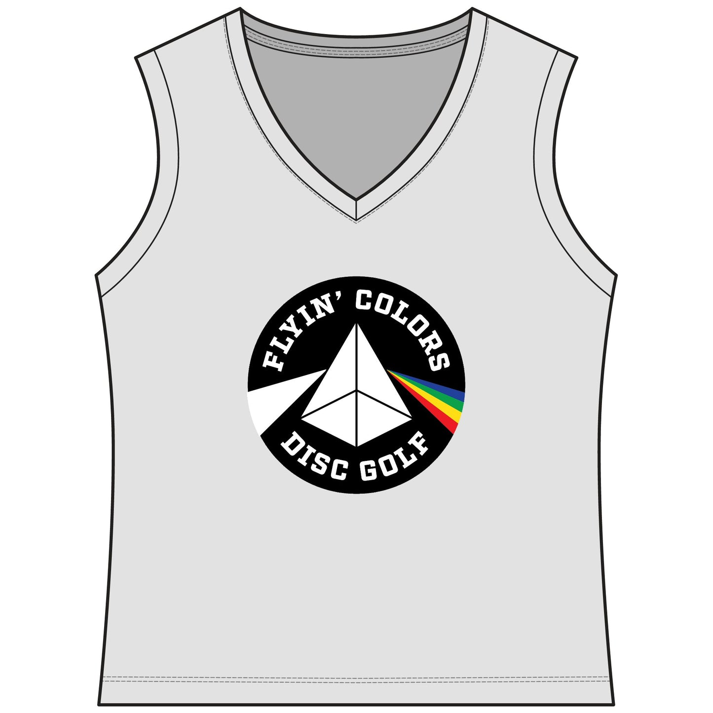 Flyin Colors Women's Sleeveless PosiCharge Competitor V-Neck Tee