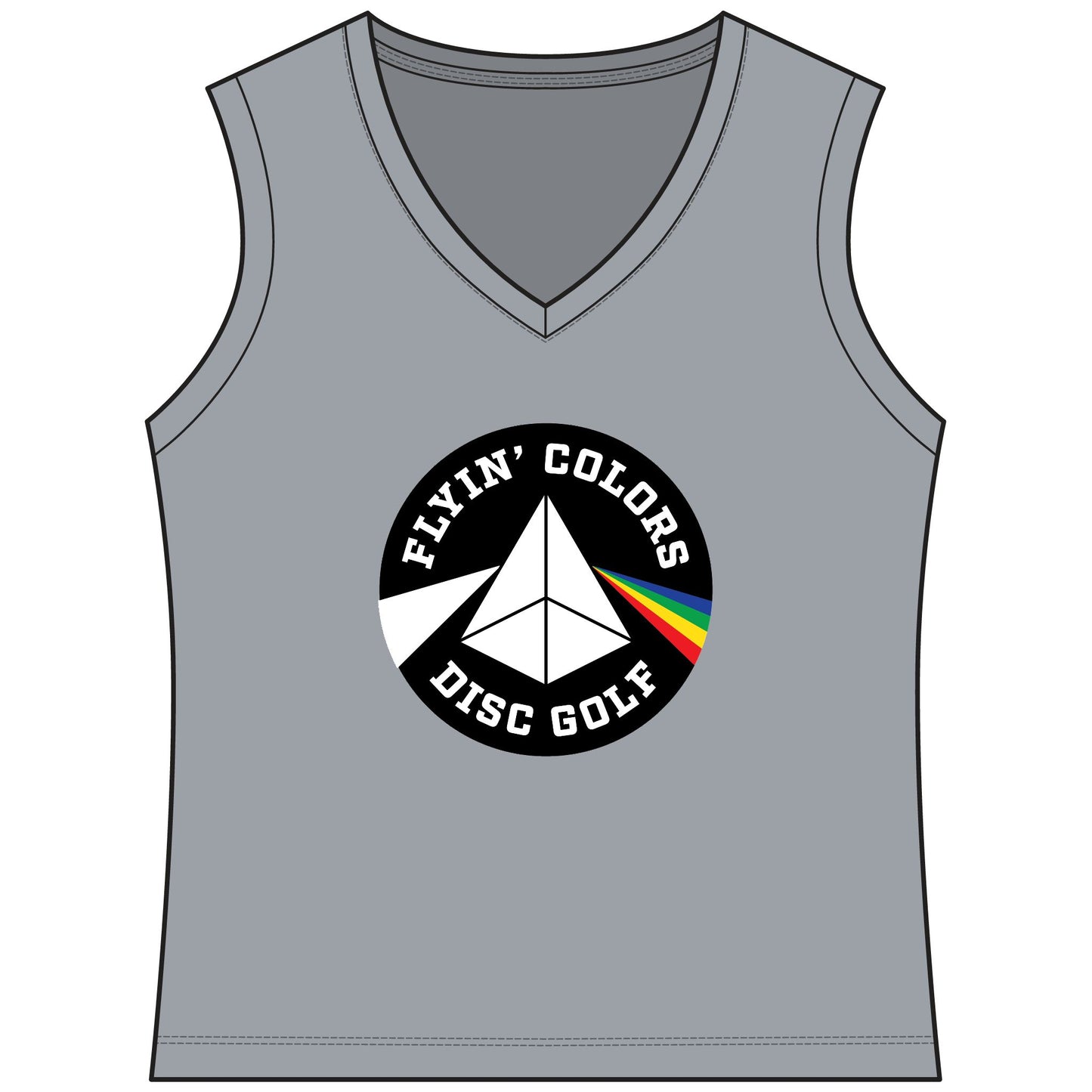 Flyin Colors Women's Sleeveless PosiCharge Competitor V-Neck Tee