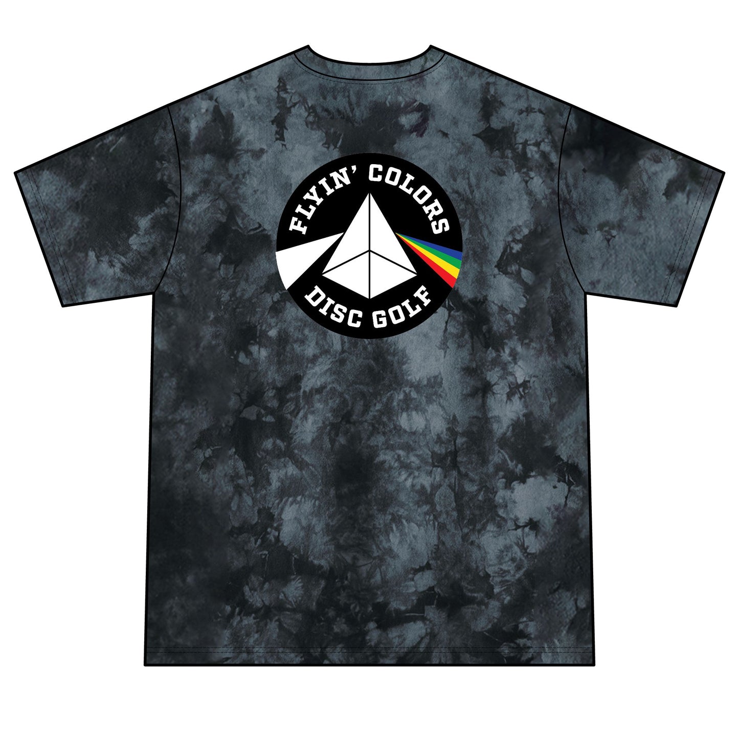 Unisex Crystal Tie-Dye Tee with Flyin Colors logo