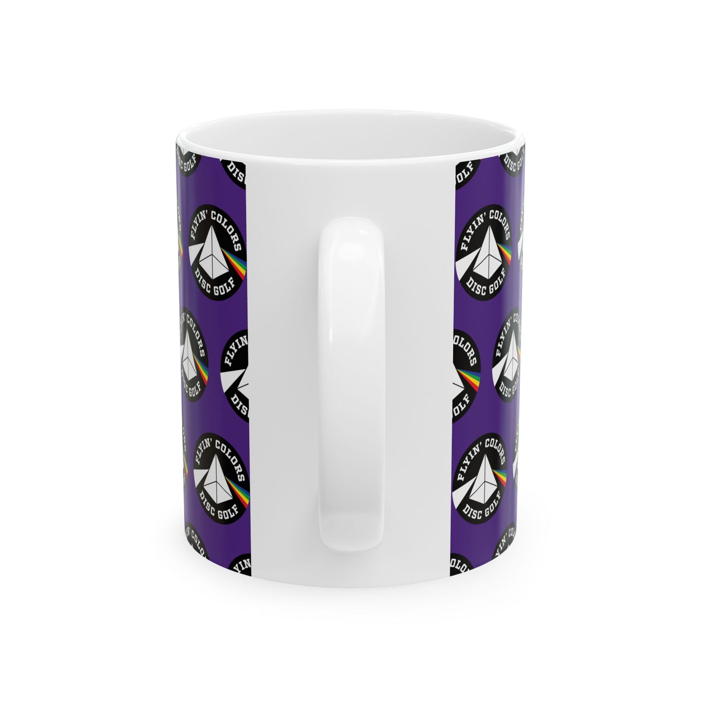 Flyin Colors Mini Logo Ceramic Mug, (11oz) Purple